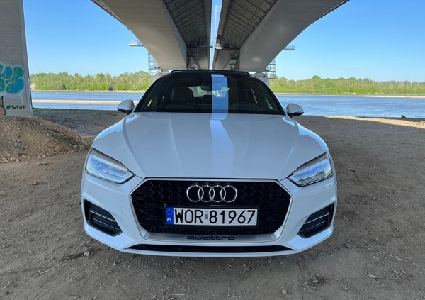 Audi A5 cena 118000 przebieg: 67000, rok produkcji 2018 z Warszawa małe 781